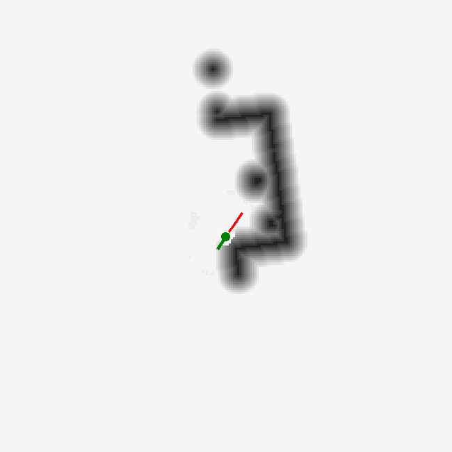No-motion baseline state at 20 seconds in the building failure case.