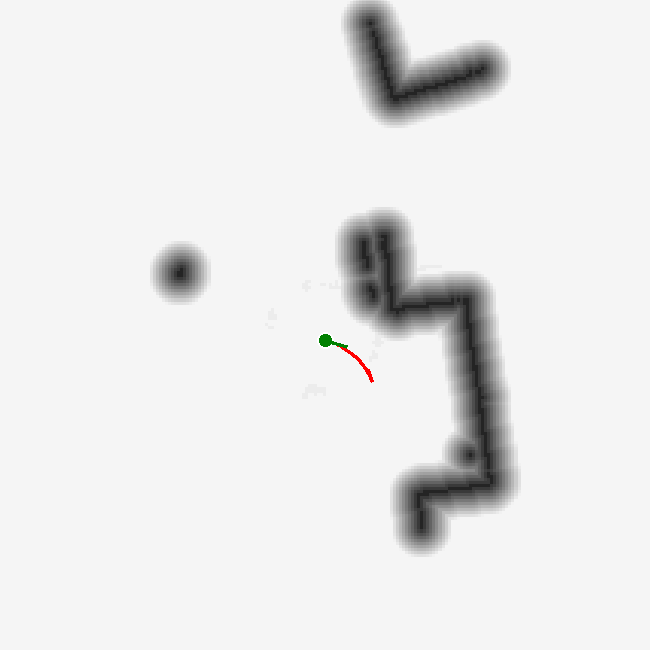 No-motion baseline state at 5 seconds in the building failure case.